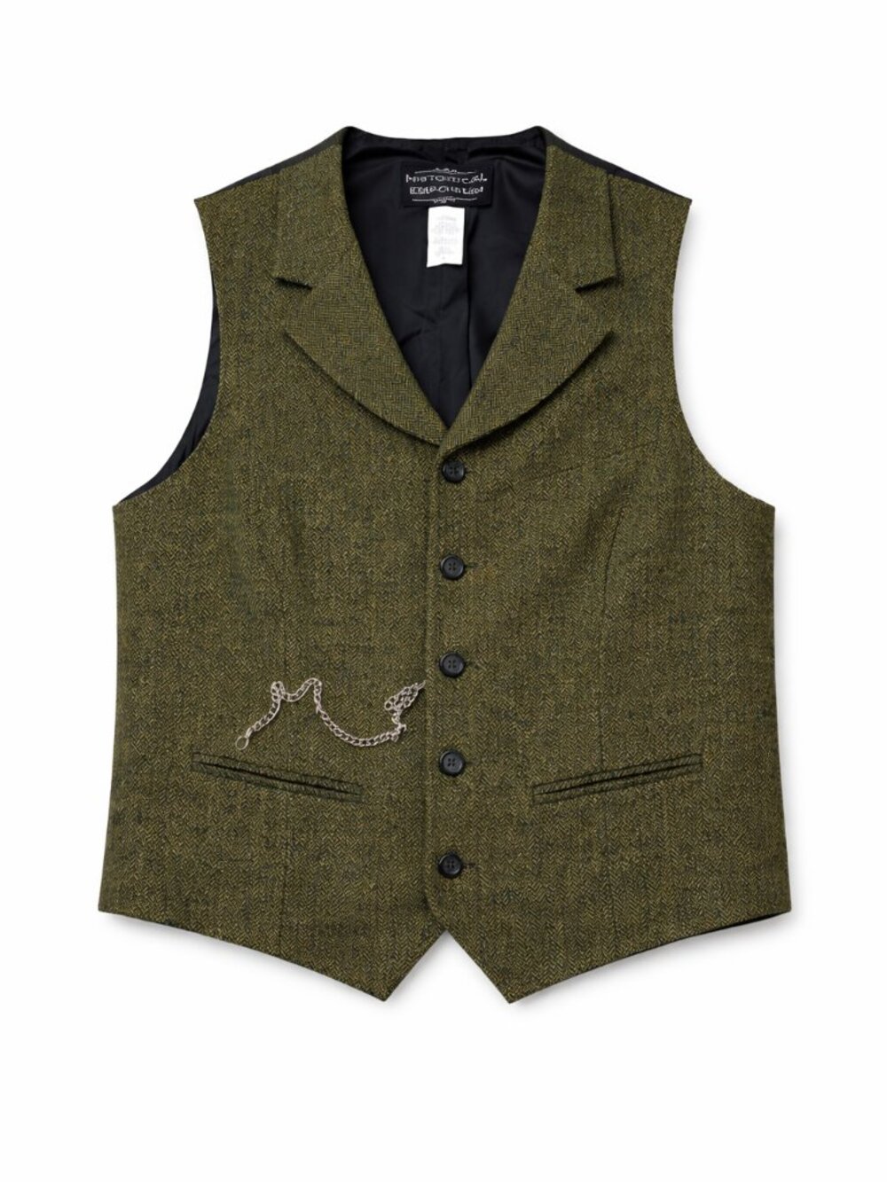 Herringbone Wool Blend Vest
